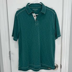 Johnston & Murphy men’s polo. Green size medium